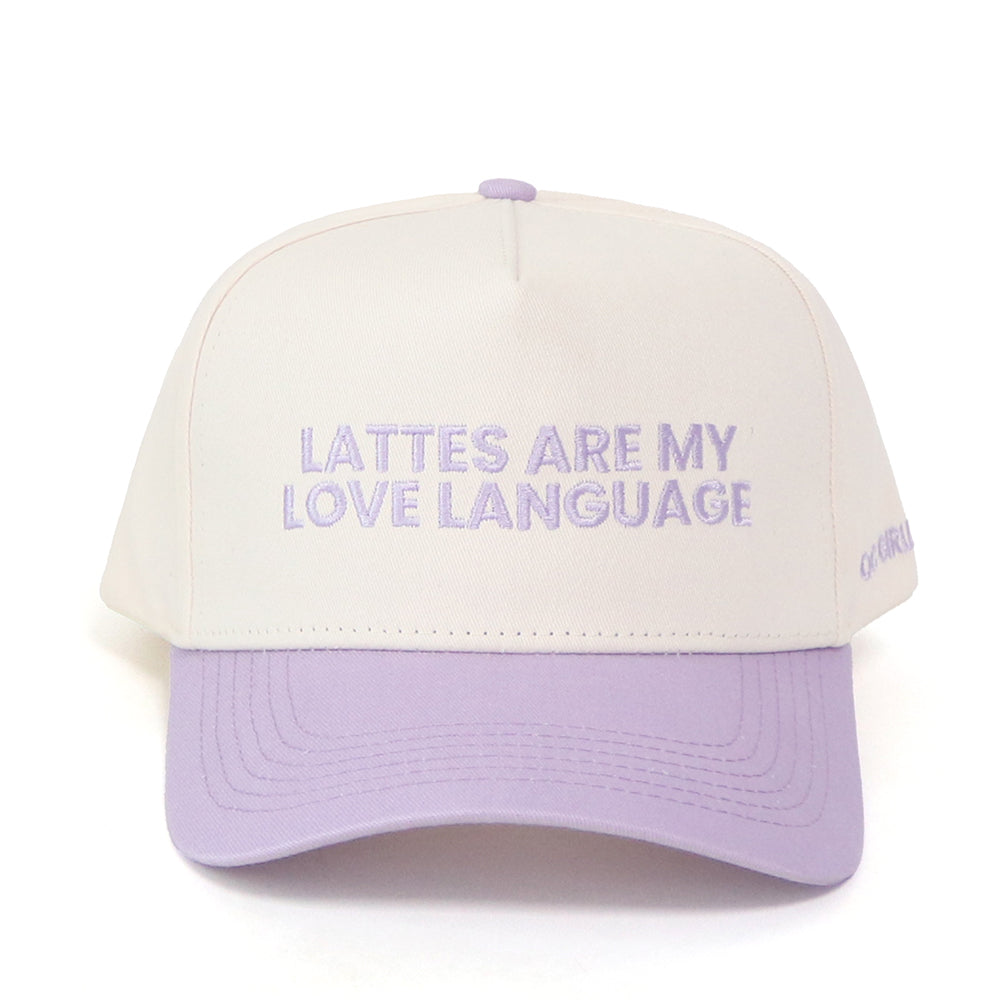 Purple Hat - Lattes Are My Love Language