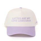 Purple Hat - Lattes Are My Love Language