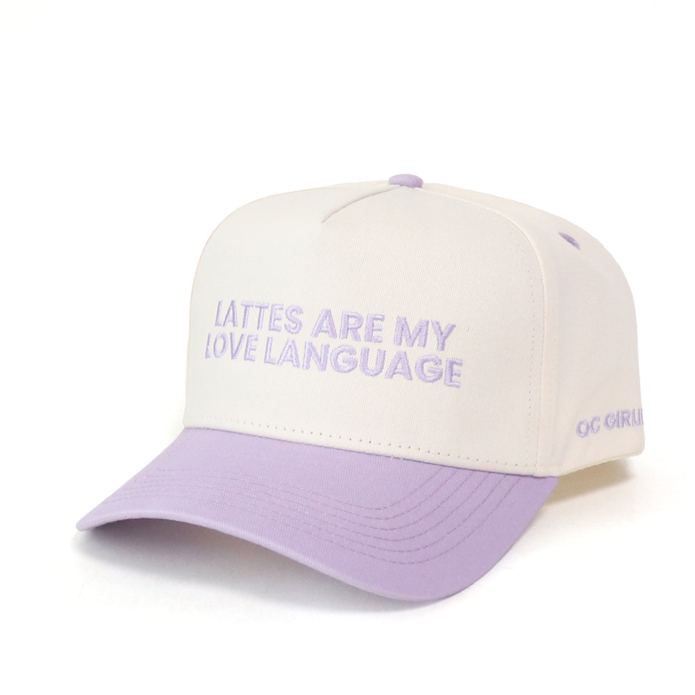 Purple Hat - Lattes Are My Love Language